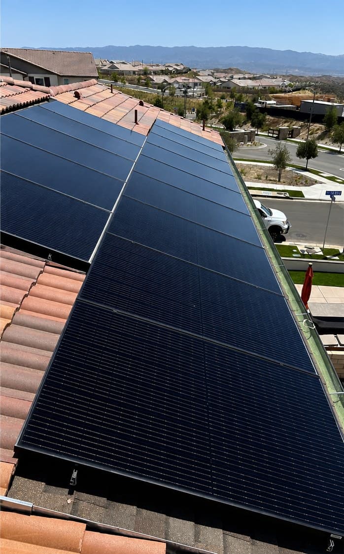 Full roofline array stripped back to deep black – after